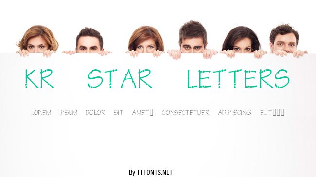 KR Star Letters example